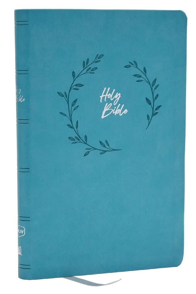 Anglais, Bible, NKJV, similicuir souple turquoise, paroles de Jésus en rouge - NKJV, Value Ultra...