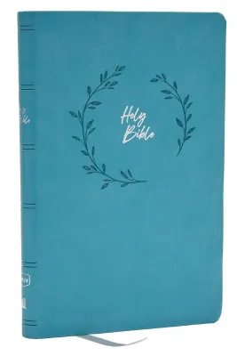 Anglais, Bible NKJV, similicuir souple turquoise, paroles de Jésus en rouge - NKJV, Value Ultra...