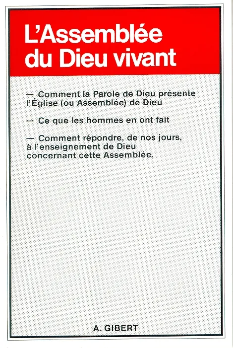 Assemblée du Dieu vivant (L')