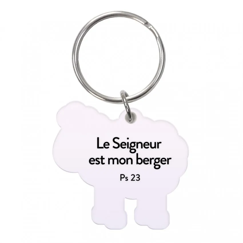 Porte-clé Mouton « Le Seigneur est mon berger » Ps. 23