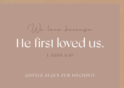 Falkarte He first loved us - 1 John 4:19
