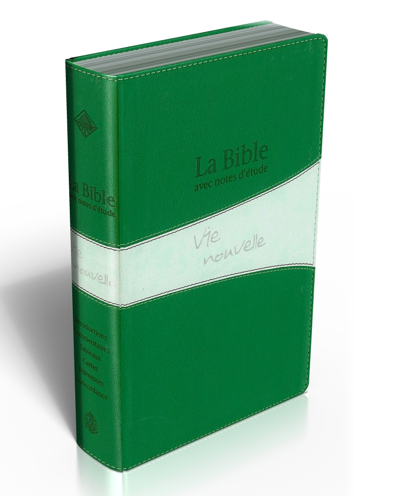 Bible D'étude Vie Nouvelle, Segond 21, Duo Vert Et Gris - Couverture ...