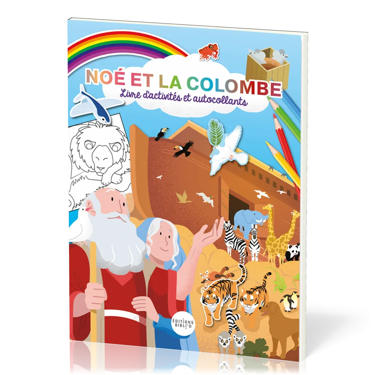 Noé et la colombe. - Livre d'activités et autocollants