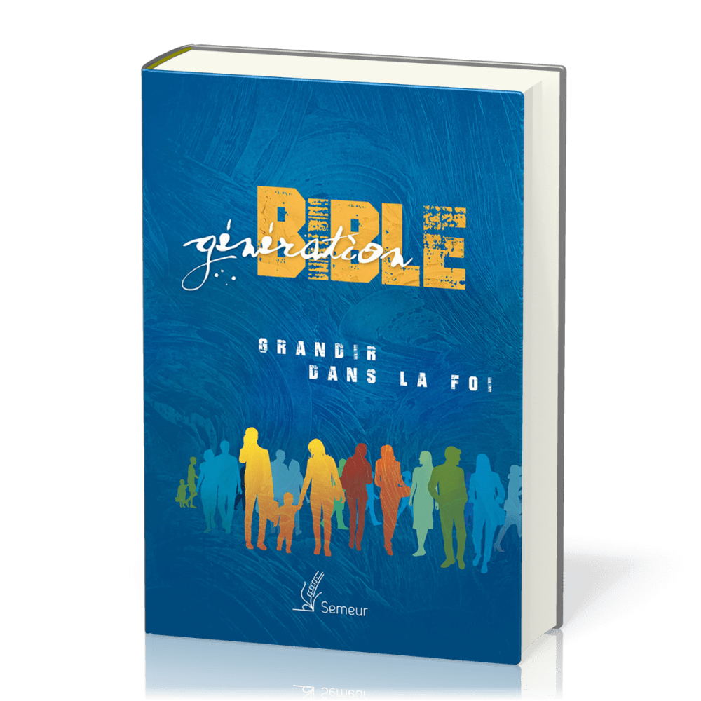 Bible d'étude Semeur, rigide bleue - Génération - Grandir dans la foi