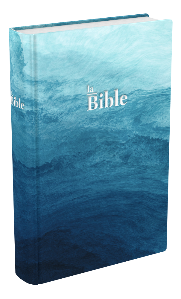 Bible Darby, format compact, bleu quadri - couverture rigide