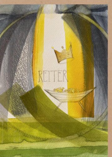 Faltkarte "Retter" Simone Riedel