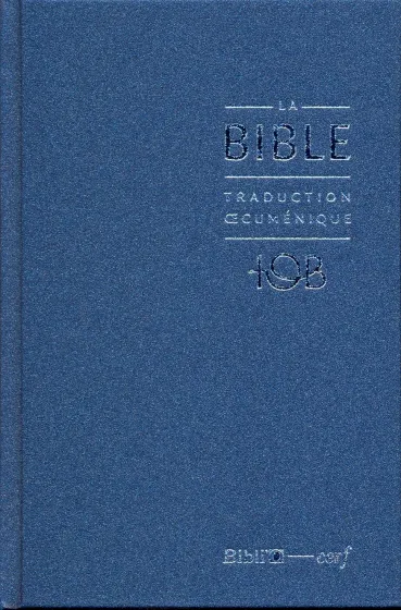 Bible TOB 2010, compacte, bleu nuit - couverture rigide, skyvertex, avec livres deutérocanoniques...