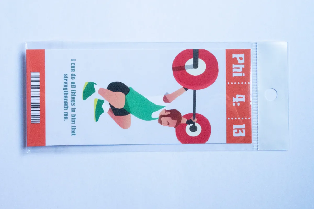 Signet - Thème sport, verset en anglais - divers modèles