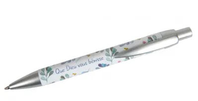 Stylo à bille « Que Dieu vous bénisse » - Encre bleue