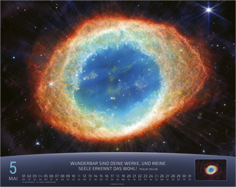 Kalender Du bist nicht fern - Das Universum - ein Gedanke Gottes, Super-Wandkalender