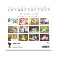 Chats (Les) - Petit calendrier avec 12 belles photos de chats