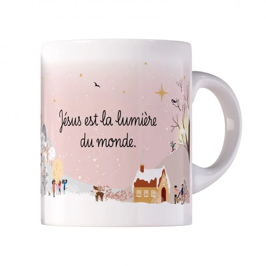 Mug Noël « Jésus est la lumière du monde »