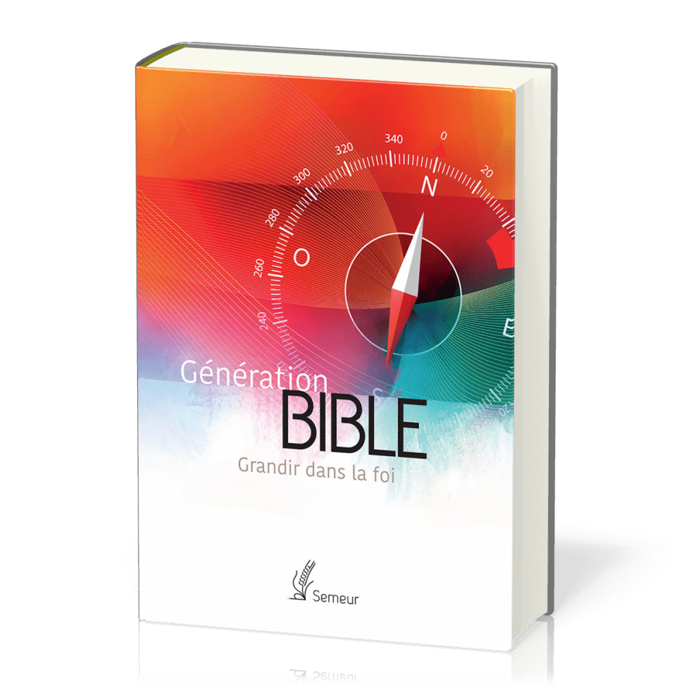 Bible d'étude Semeur, rigide orange - Génération - Grandir dans la foi