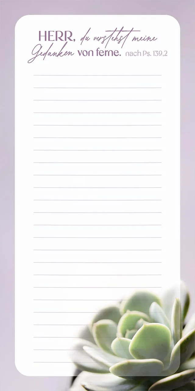 Küchen-Notizblock - Notizen Raum für deine Gedanken