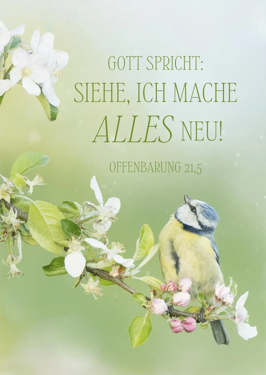 Poster A4 JL 2026 Motiv Vogel - Offenbarung 21,5