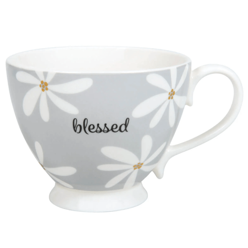 Tasse - Blessed - grise, 350ml