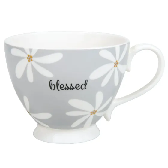 Tasse - Blessed - grise, 350ml