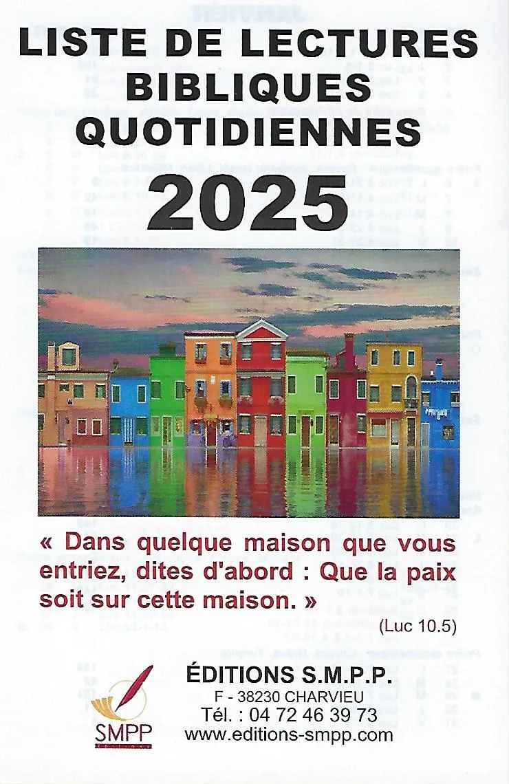 Liste de lectures bibliques 2025