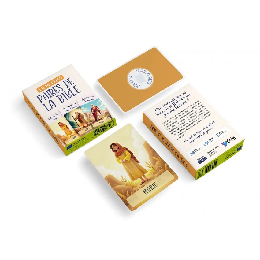 Jeu de cartes "Les paires de la Bible"