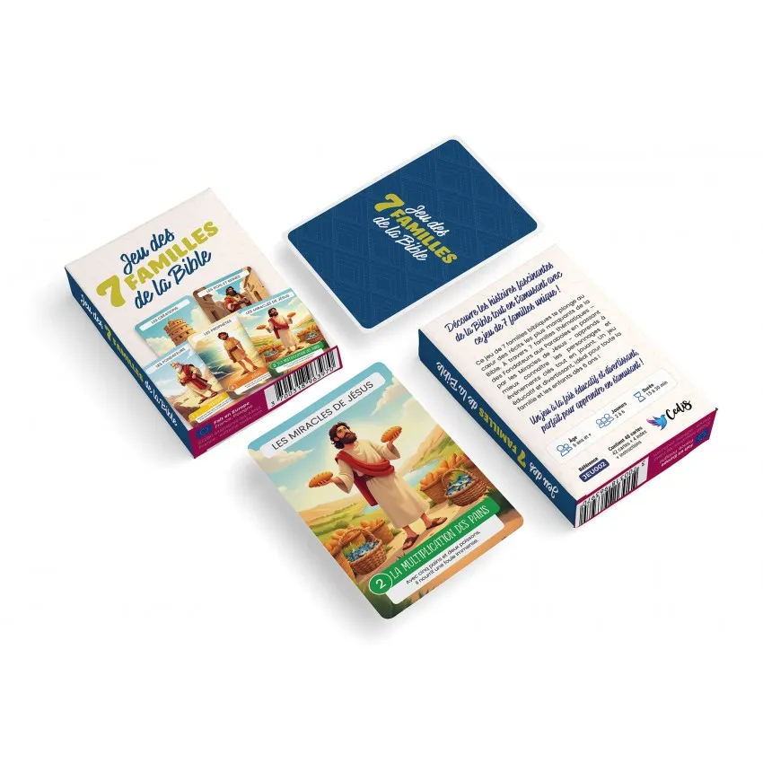 Jeu de cartes "Les familles de la Bible" - Jeu de 7 familles