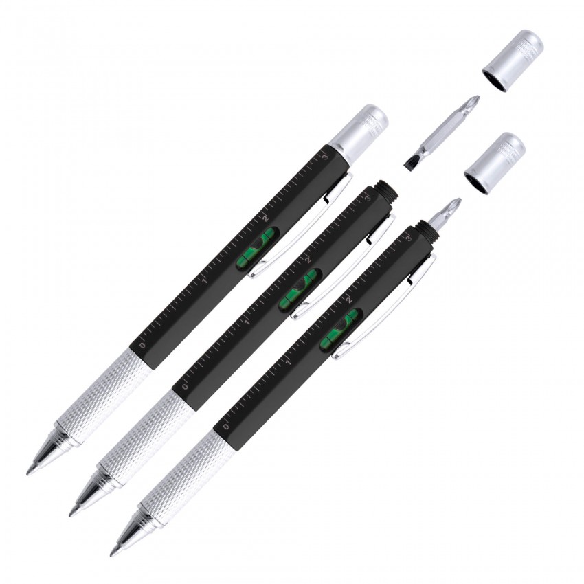 Stylo multi-outil noir "Le Seigneur est ma force"
