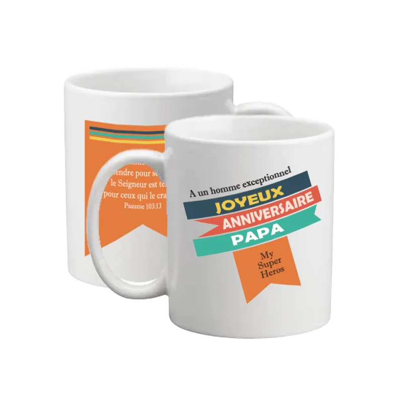 Mug "Comme un père…." Psaume 103.13 - Anniversaire papa