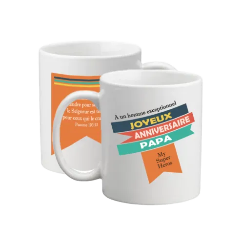 Mug "Comme un père…." Psaume 103.13 - Anniversaire papa