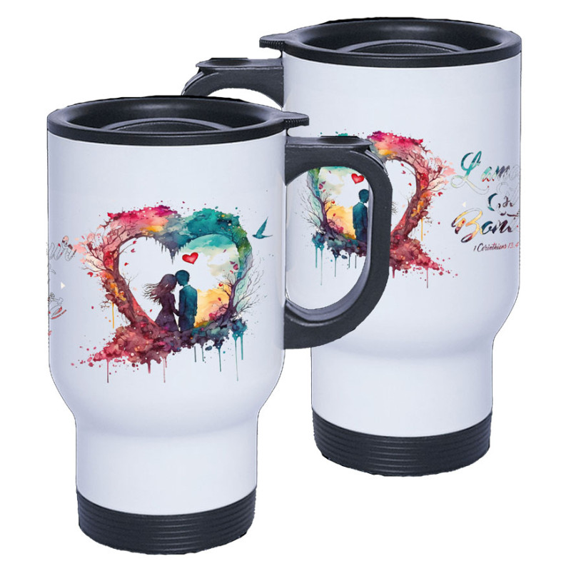 Tasse isotherme - "L'Amour est bonté." 1 Corinthiens 13.4
