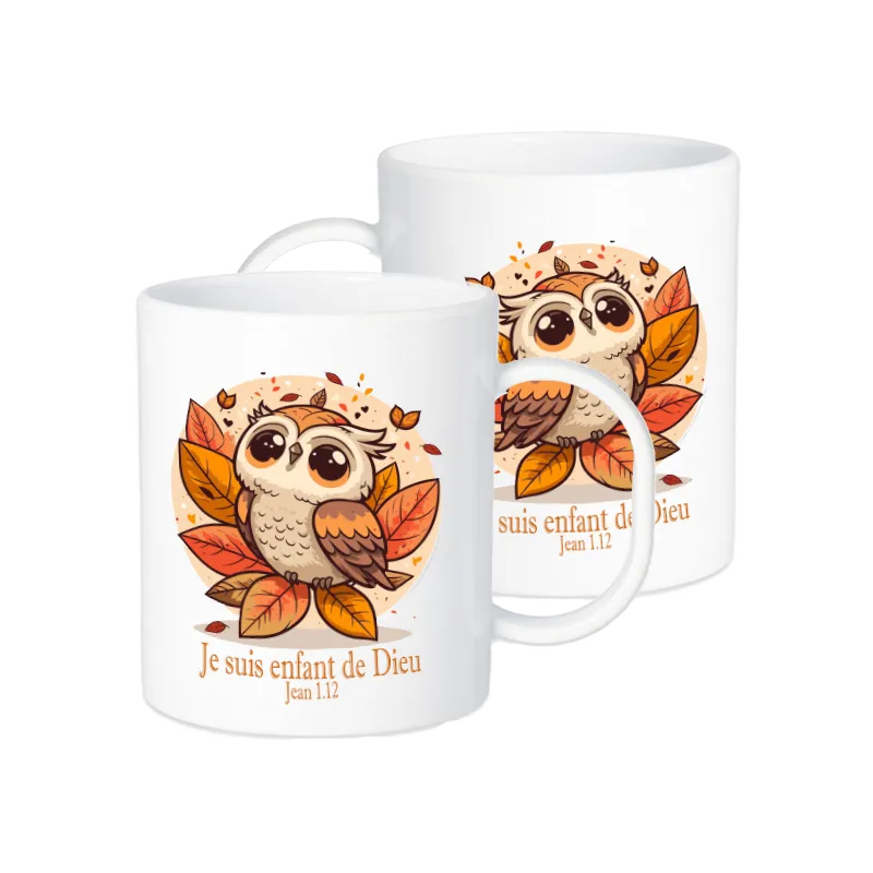 Tasse Hibou - Jean 1.12 - Polymère incassable
