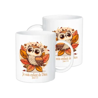 Tasse Hibou - Jean 1.12 - Polymère incassable