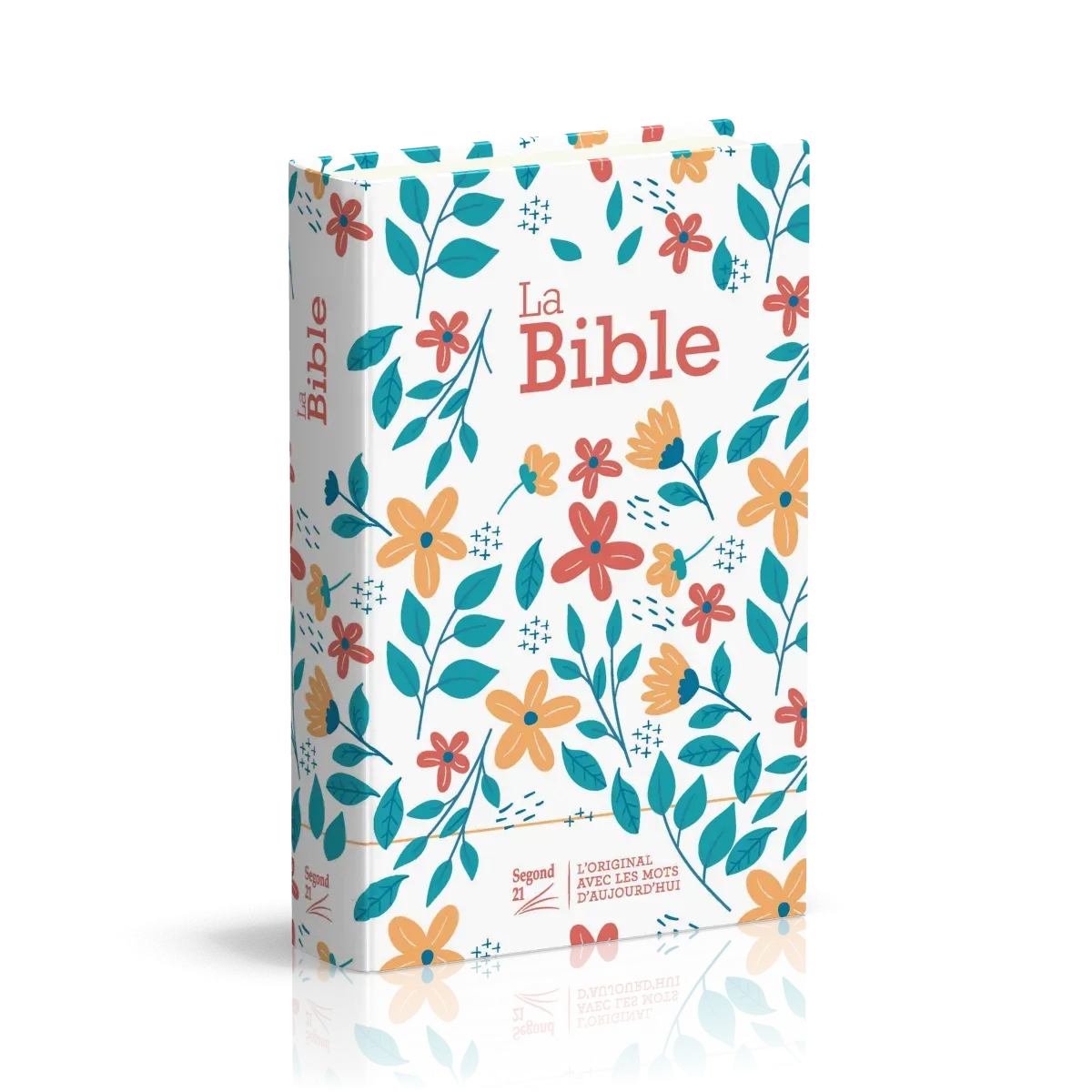 Bible Segond 21 compacte (Premium Style) - couverture rigide toilée matelassée motif fleuris