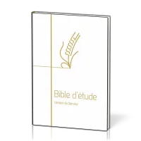 Bible d'étude, version Semeur, blanche - Couverture souple tranche dorée