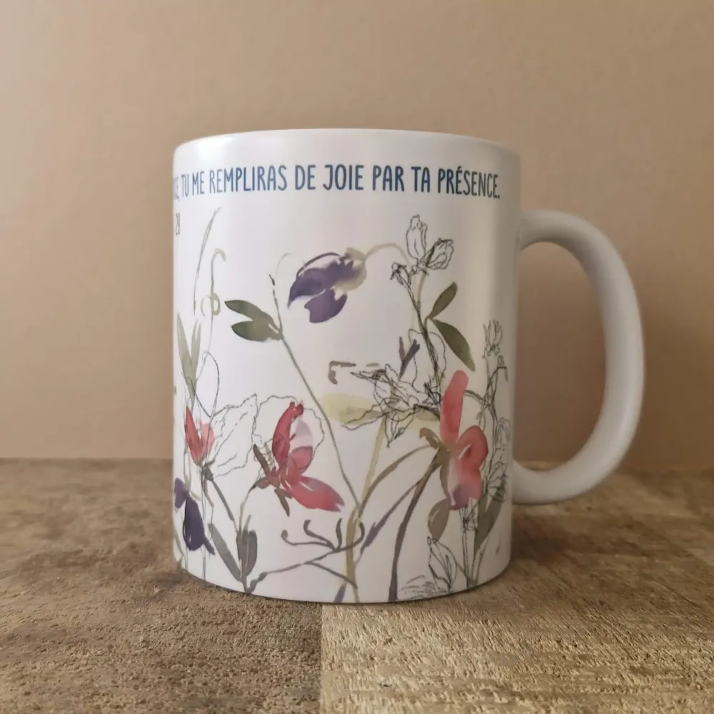 Mug "Tu m'as fait connaître les sentiers de la justice." Actes 2.28 - Finition mate