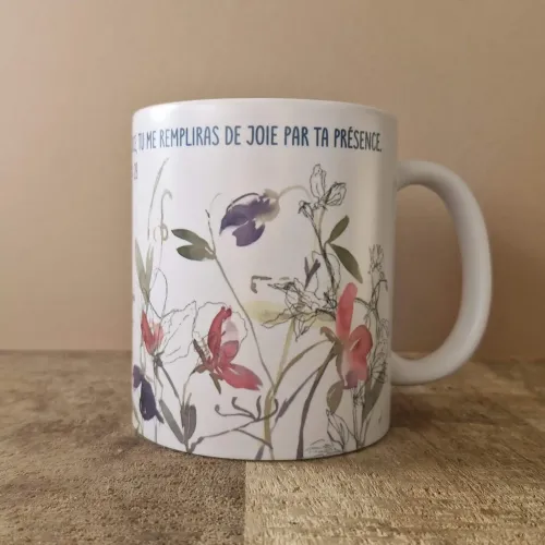 Mug "Tu m'as fait connaître les sentiers de la justice." Actes 2.28 - Finition mate