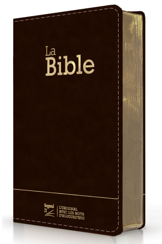 Bible Segond 21 compacte (Premium Style) - couverture semi-rigide duo cuir anthracite, avec...