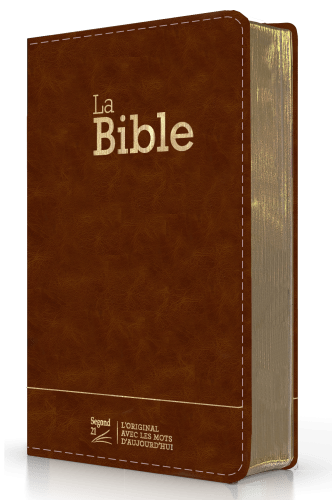 Bible Segond 21 compacte (Premium Style) - couverture semi-rigide brun, avec tranches dorées