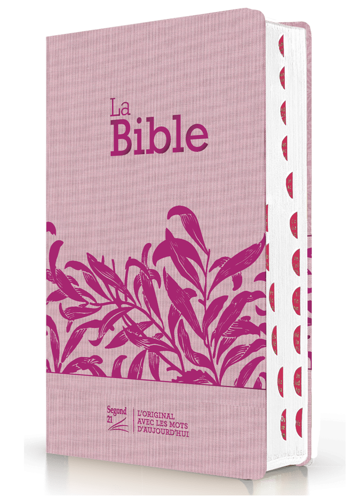 Bible Segond 21 compacte (Premium Style) - couverture souple toile rose
