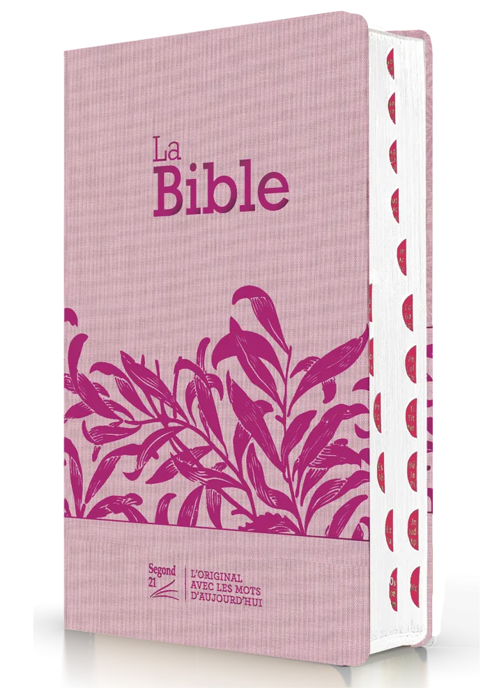 Bible Segond 21 compacte (Premium Style) - couverture souple toile rose
