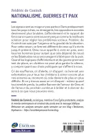 Nationalisme, Guerres et Paix - Le défi, envers et contre tout, de l’amour du prochain