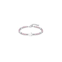 Bracelet de perles "Croix"-Rose