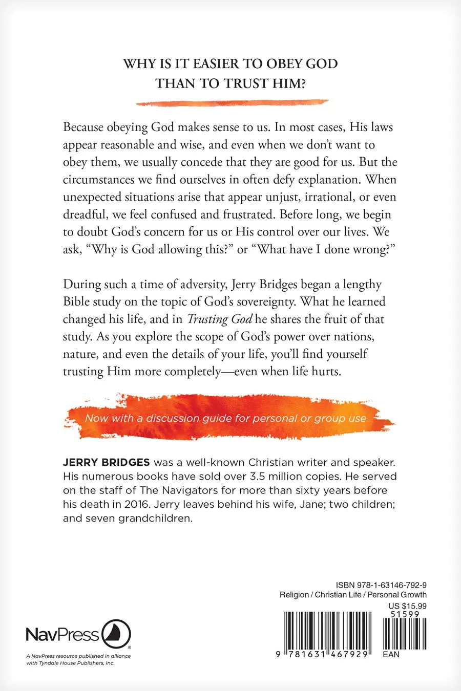 Trusting God - [Study Guide included]