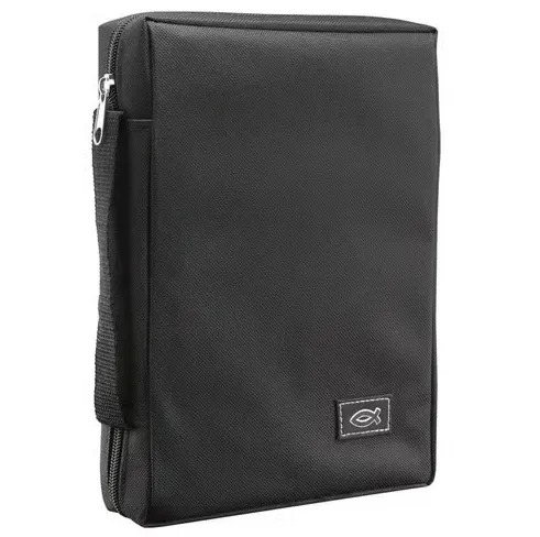 Pochette tissu noir avec Ichthus XS - Taille XS