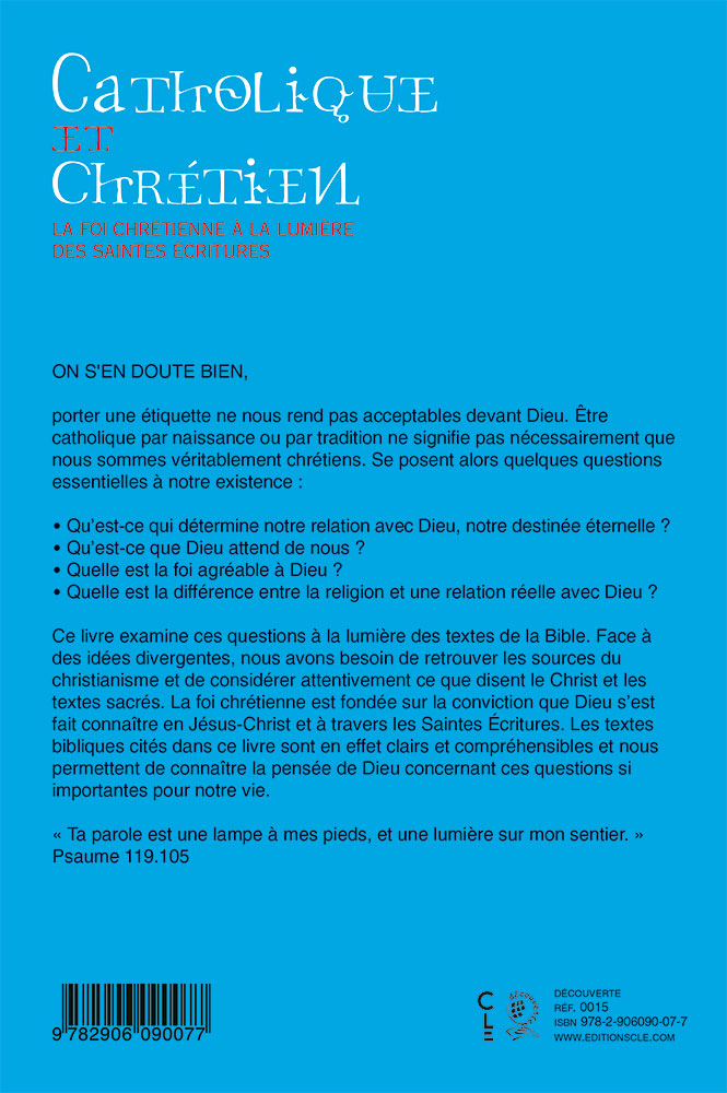 Catholique et chrétien?