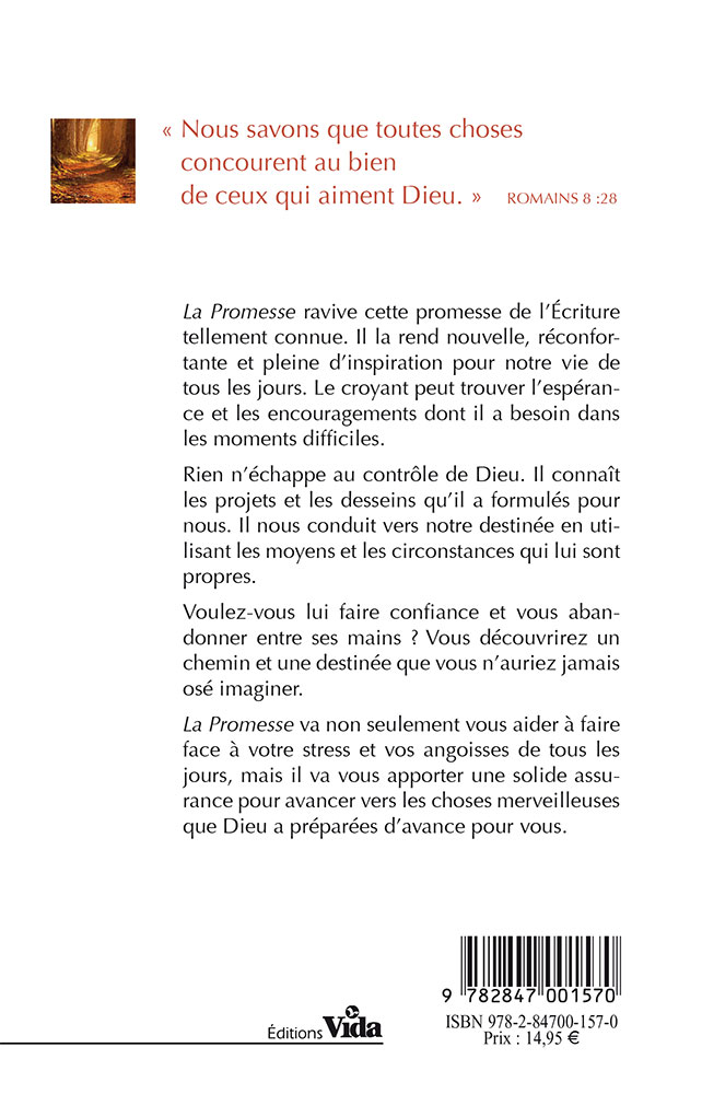 Promesse (La) - Comment Dieu fait-il tout concourir pour notre bien ?