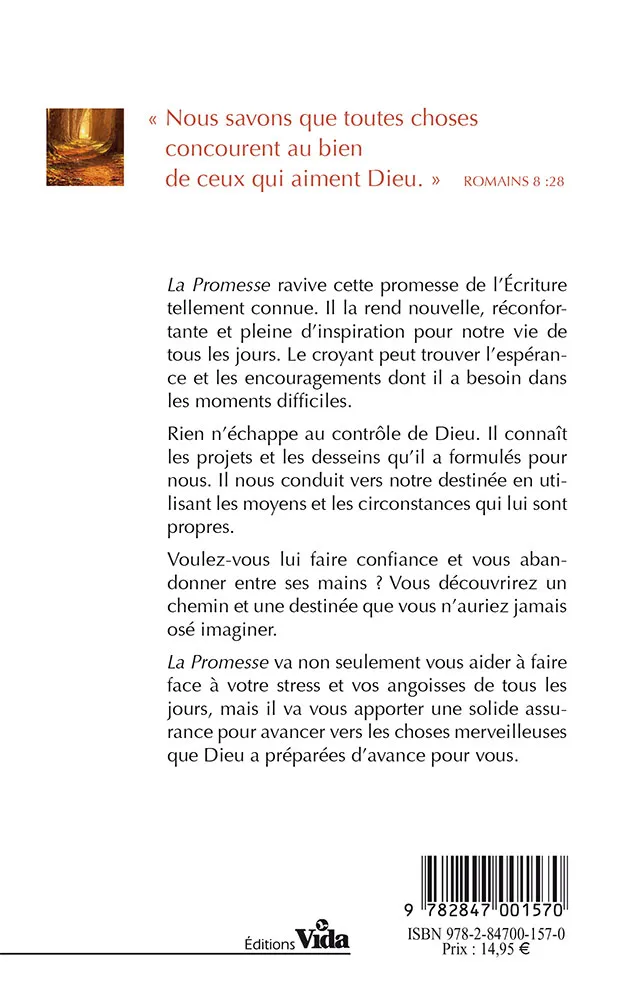 Promesse (La) - Comment Dieu fait-il tout concourir pour notre bien ?