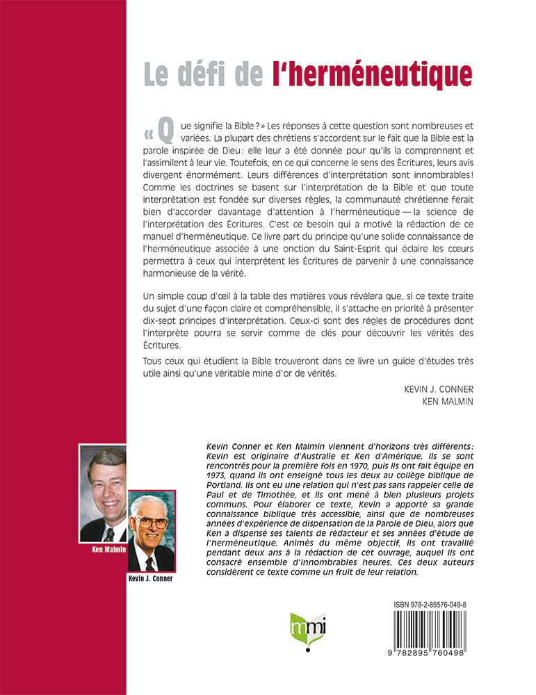 Défi de l'herméneutique (Le) - Comment interpréter la Bible