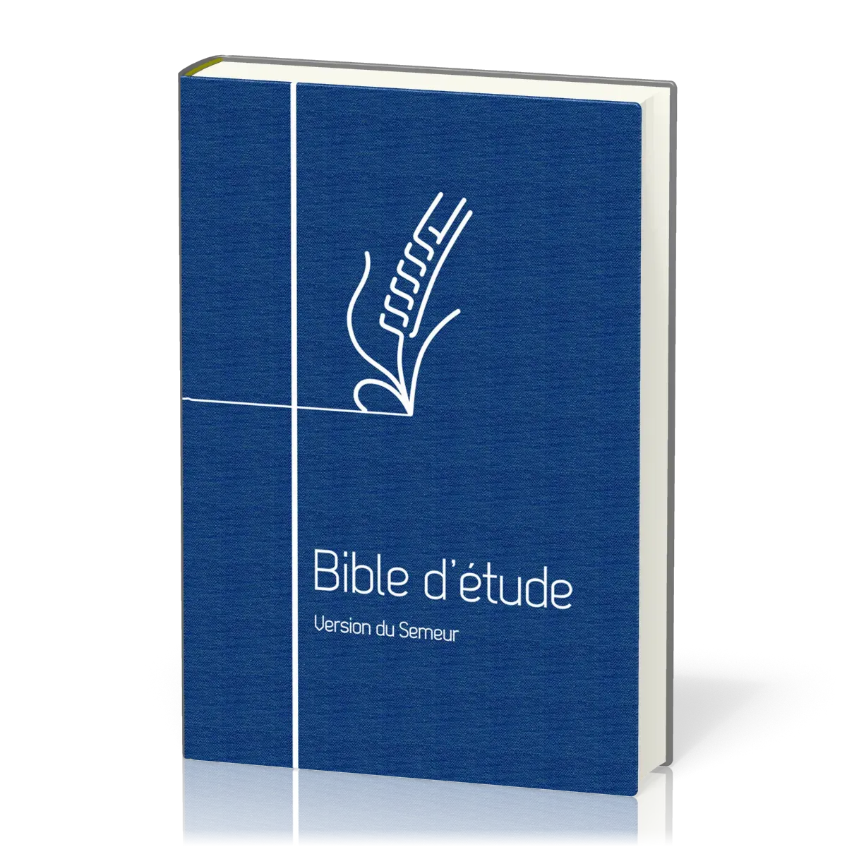 Bible d'étude Semeur 2015 - couverture souple bleue, tranche blanche
