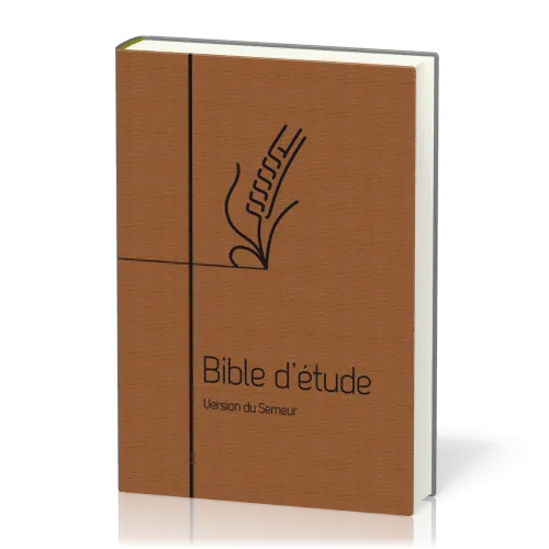Bible d'étude Semeur 2015 - couverture souple brune, marron, tranche blanche