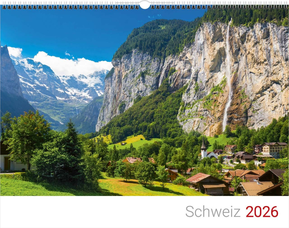Calendrier Paysages Suisses - Allemand, Calendrier mural