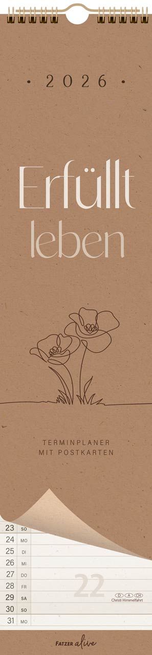 Kalender Erfüllt leben - Streifenterminer